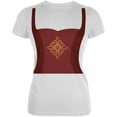 thumbnail image 1 of Costume de Dame Renaissance Halloween T-Shirt Doux Rouge Juniors, 1 of 1