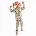 thumbnail image 6 of NOLDARES Little Boys Girls Pajamas Sets 2Pcs Pjs Kids Long Sleeve Sleepwear Christmas Print Homewear Set,4-5 Y, 6 of 9