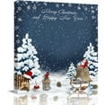 thumbnail image 1 of Christmas Wall Art - Merry Christmas Canvas Funny Leaping Prints,Framed Merry Christmas Wall Decorations Ready to Hang,Wall Decor for Bedroom Bathroom Kitchen,Christmas Gift,Home Decor,16"x16", 1 of 6