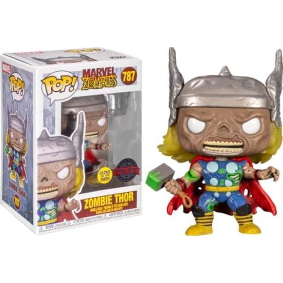 Funko POP! Marvel Zombies Zombie Thor. brilla en la oscuridad. Figura coleccionable Funko 1