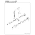 thumbnail image 6 of Kingston Brass KS3256AX Vintage Double-Handle Wall-Mount Bridge Kitchen Faucet, Polished Nickel, 6 of 7