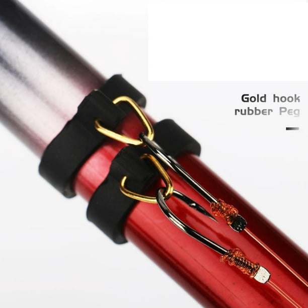 Beloving Fishing Rod Tool Rubber Golden Medium 1cm X 4cm X 0.6cm Other 2.1cm X 2.4cm X 0.6cm