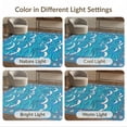 thumbnail image 7 of ODIKA 5'x7' Washable Area Rug Bathroom Aesthetic Repeating Wave Nautical Ocean Funky Theme for Small Living Room, Bedroom, Easy Care, Non-Shedding, Pet Friendly, 7 of 7