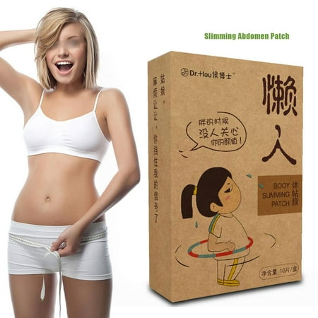 Spptty 10pcs Traditional Chinese Medicine Slimming Fat Burning Patches Weight Loss Stickers Slimming