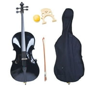 GoDecor 4/4 Size Cello for Beginner, Black