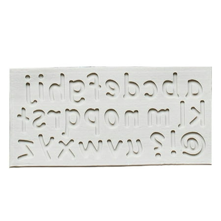 

Chocolate Moulds 26 Holes Silicone Material English Alphabet Shape Baking Moulds