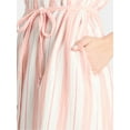 thumbnail image 4 of Time and Tru Women’s and Women’s Plus Cotton Double Cloth Midi Dress, Sizes XS-4X, 4 of 4