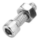 thumbnail image 5 of Tornillo hexagonal 90 piezas 1/4-20UNC Kit surtido de tornillos de cabeza hueca hexagonal de acero inoxidable Tornillos de cabeza hexagonal Anggrek Otros, 5 of 8