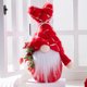 thumbnail image 5 of Muñecas de gnomos del corazón del amor del arco del Día de San Valentín con la muñeca del sombrero del brillo de la felpa de la luz LED, 5 of 6