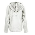 thumbnail image 7 of Sherpa Hoodies for Women Fall Winter Cozy Warm Lightweight Button Pullover Plain Hooded Fleece Sweater Fuzzy Tops (XL, White), 7 of 7