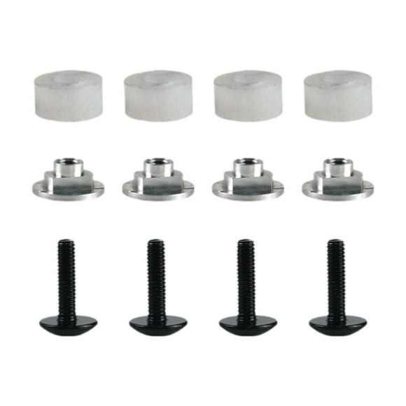 Ximing 4 Pieces M4 Helmet Visor Screws Stable Easy to Install Nuts Washers Set Professional Nuts Hardwares Hockey Visor Hardware Kit