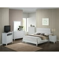 thumbnail image 3 of Burlington White Upholstered Queen Panel Bed, 3 of 3