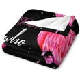 thumbnail image 6 of Just A Girl Who Loves Flamingos Blanket Cute Flamingos Decor Throw Blanket Gifts for Girls Super Warm Soft Plush Lightweight Fleece Flannel Blanket Winter Bedding Blanket for Kids Adults Women 40"x50", 6 of 6