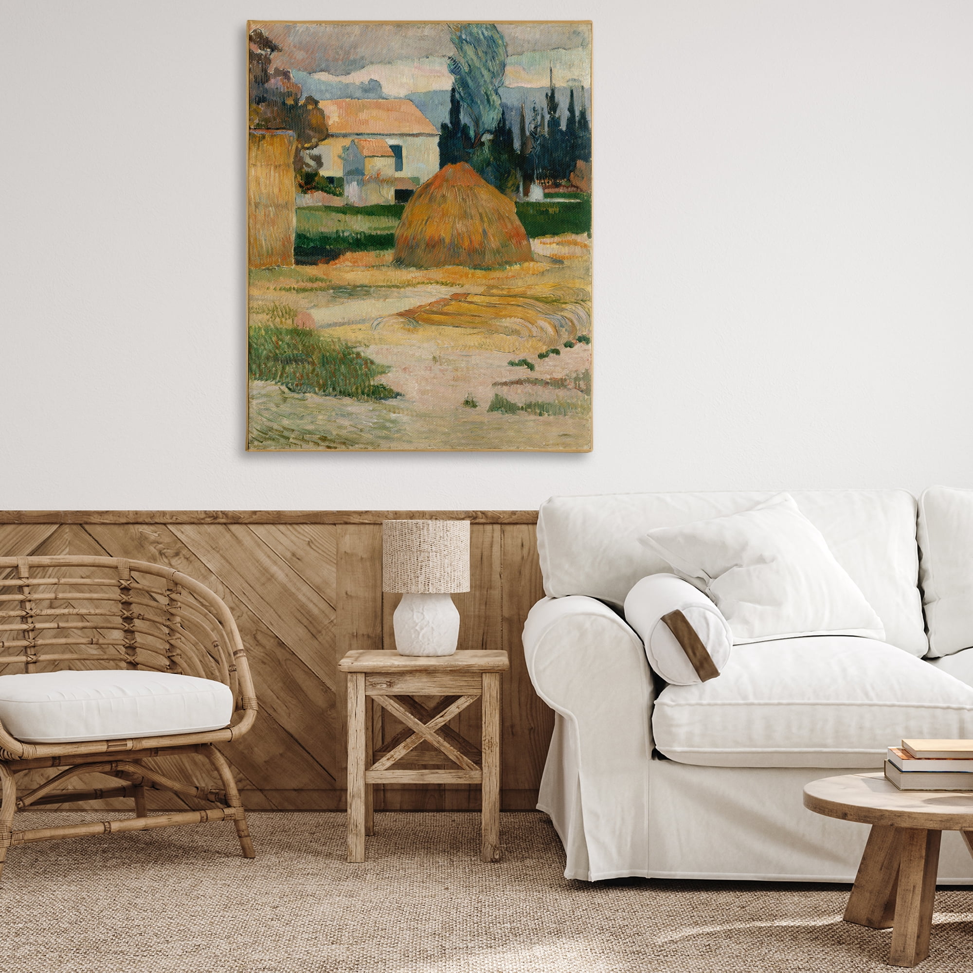 Stupell Industries Gauguin Classical Landscape Landscape & Nature Painting Wrapped Canvas Art Print Wall Art, 36 x 48
