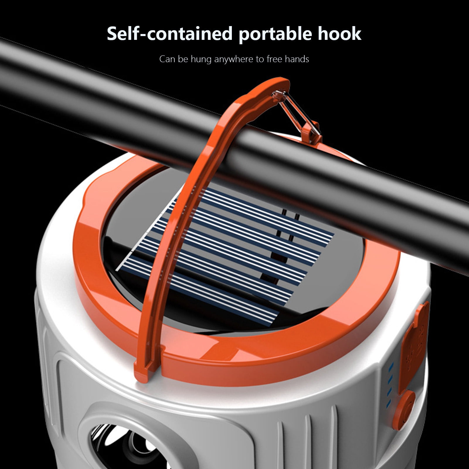 YOBOLK Camping Essentials High Power Solars LED Camping Light USB Rechargeable Bulb For Outdoor Tent Lamp Portable Lantern Emergency Lights For BBQ Hiking Clearance Camping