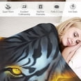 thumbnail image 3 of ARISTURING  Tiger Gifts Blanket, Cool Black Fire Tiger Blanket, Tiger Blankets for Women/Men/Teens/Kids, Tiger Gifts for Tiger Lover, Cool Men Boy Blanket for Christmas Birthday, Tiger Throw Blanket, 3 of 6