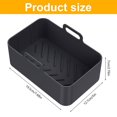 thumbnail image 4 of Ensemble d'Accessoires pour Friteuse à Air Chaud 2 Pcs avec Casserole en Silicone pour Friteuse à Air et Grille à Double Couche avec Brochette, Doublure Réutilisable pour Friteuse à Air avec Poignée, Grille en Acier Inoxydable pour Friteuse à Air avec 4 Brochettes, 4 of 6