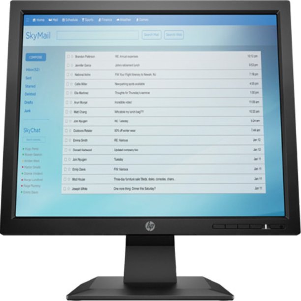 HP P174 17" SXGA LED LCD Monitor 54 Black