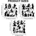 thumbnail image 2 of 3pcs Witch Stencils 11.8×11.8inch Witch on a Broom Stencil Template with Paint Brush Tomb Bat Magic Theme Drawing Stencil for DIY Projects Crafts Furniture Canvas Wall Decor DIY, 2 of 9