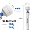 thumbnail image 2 of Portable Handheld Personal Massager, 8 Speeds & 20 Modes, Massage Wand for Women Men Muscle Back Neck Tension Relief, 2 of 5