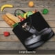 thumbnail image 5 of Fotbe Black Cobra Snake Bolsa Tote con Estampado para Mujer, Bolsos con Cremallera, Bolsa de Hombro Casual de Gran Capacidad con Bolsillos Internos, 5 of 7