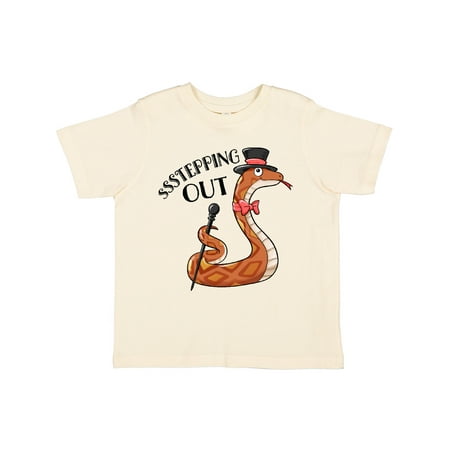 

Inktastic Ssstepping out- snake in top hat Gift Toddler Boy or Toddler Girl T-Shirt