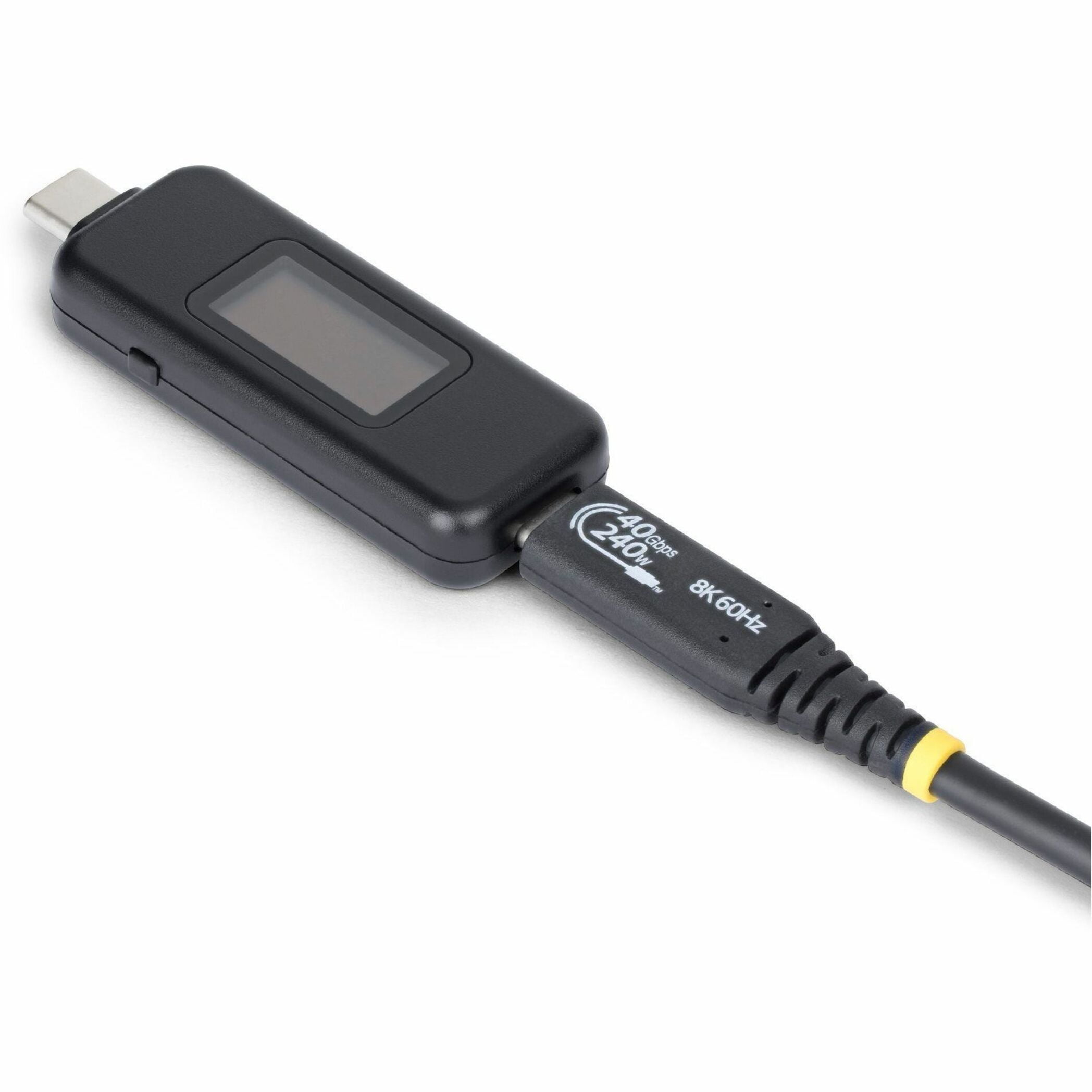 StarTech USB-C Power Tester, Bi-Directional Voltage/Current Multimeter, 240W PD EPR, Digital OLED, Portable USB-C Cable/Port Power Meter Tester
