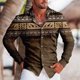 thumbnail image 1 of Camisas de otoño con estampado retro para hombre, camisas casuales de manga larga para hombre, camisetas con personalidad para exteriores para hombre, ropa holgada de calle para hombre, 1 of 6