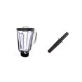 thumbnail image 1 of Combo/Pack vaso vidrio completo 2L + tamper desatascador de alimentos, 1 of 1