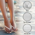 thumbnail image 6 of POLERO Cartoon Pug Love Casual Flip Flops for Women Bathroom Shower Shoes Non-Slip Arch Support Thong Sandals, 6 of 7