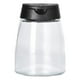 thumbnail image 1 of Juego de 4 botellas de vidrio con doble tapa para condimentos, salero, pimentero y vinagrera para barbacoa y cocina (negro)., 1 of 7