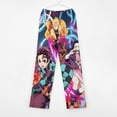 thumbnail image 3 of Demon Slayer Pajama Pants Long Sleep Pants Soft Elastic Waist PJ Bottoms Lounge Pants, 3 of 7