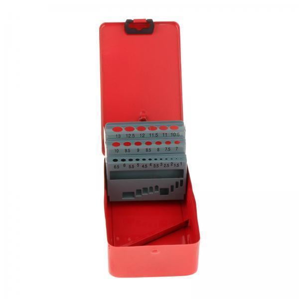 Organizador de brocas,Estuche vacío para brocas helicoidales,portátil y resistente,Estuche profesional con índice de brocas para hierro,Accesorios para estuches de almacenamiento indexados
