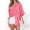 Hot Pink, variant on Ladies Shirts Summer Top for Women Shirts Round up Casual Loose Blouse for Everyday Wear Long Sleeve Button Front Top Comfortable Women’s Shirt Style Green XXL