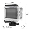 thumbnail image 2 of Cámara de buceo impermeable 1080p para deportes de alta definición, videocámara para casco, DVR, DV A, color plateado, 2 of 5
