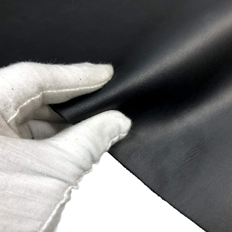 Oil Wax Hide Tooling Leather Pre-Cut Genuine Cow Leather Hide Skin / 5-6OZ  Brown