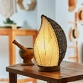thumbnail image 5 of Eangee Home Design Leaflet Table Lamp, Shade Made Of Cocoa Leaves, 5x7x14 Inches, 5 of 5
