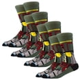 thumbnail image 2 of Calcetines de Tubo Medio VentDepot 4 Pares Boba Fett algodón 6.5-10.5US, 2 of 2