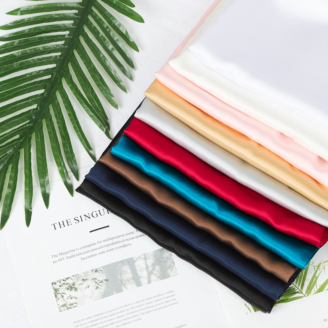 Unique Bargains 2-Pack 19 Momme 100% Silk Pillowcases White King
