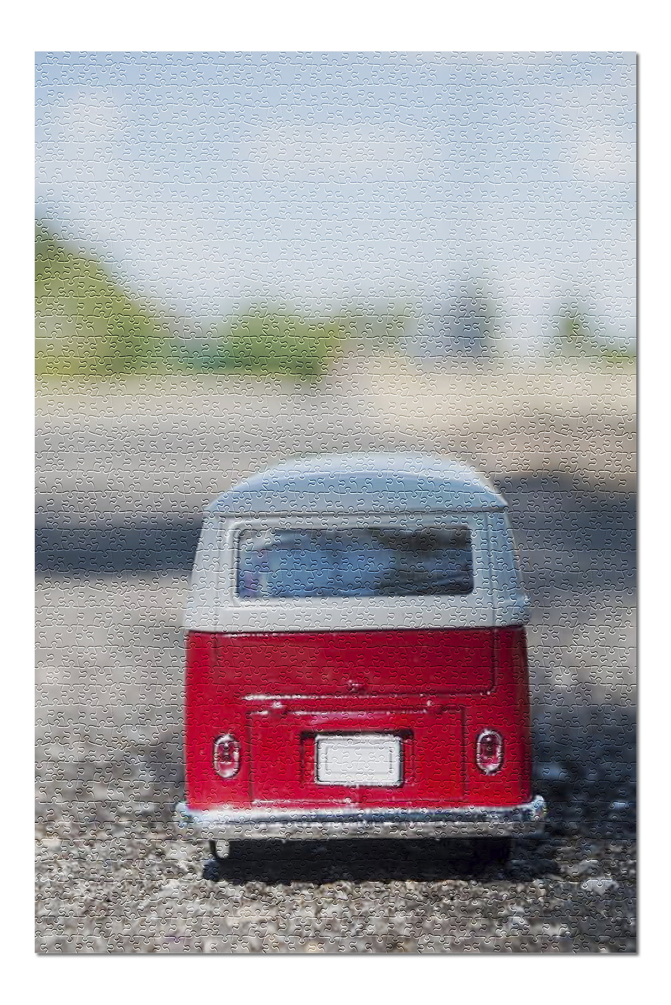 Vintage VW Camper Van Miniature Toy on a Road 9016269 (20x30 Premium