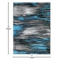 thumbnail image 4 of Flash Furniture Rylan Rectangular Contemporary Grey, Blue Area Rug, 8' x 10', 4 of 5