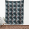 thumbnail image 4 of Ambesonne Floral Fabric by the Yard Upholstery, Oriental Gloomy Tone Mandala, 10 Yards, Dark Blue Grey, 4 of 5