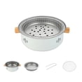 thumbnail image 1 of Feltree Barbecue Rond d'Extérieur Barbecue Grill Autour du Poêle Cuisson Thé Barbecue Grill Grill Charbon de Bois Feu Grill Extérieur Salle de Friteuse, 1 of 8