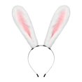 thumbnail image 2 of 2 Diademas Largas con Orejas de Conejo para Cosplay. blanco rosa Macarena sombreros de cosplay, 2 of 7