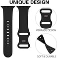 thumbnail image 3 of YuiYuKa Silicone Sport Band Compatible with Apple Watch Bands iWatch Band 49mm 45mm 44mm 42mm 41mm 40mm 38mm iWatch Sereis 9 8 7 SE 6 5 4 3 Ultra 2 for Women Men, Elastic Adjustable Apple Watch Bands, 3 of 7