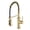 Brushed Gold, variant on Sumerain Pull-Down Kitchen Faucet, Brushed Gold, Spring Spout, 3-Function Spray Head, Single Handle