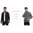 thumbnail image 4 of Aiyino Men's Cardigan Sweaters Full Zip Up Stand Collar Slim Fit Casual Knitted Sweater with 2 Front Pockets, 4 of 8