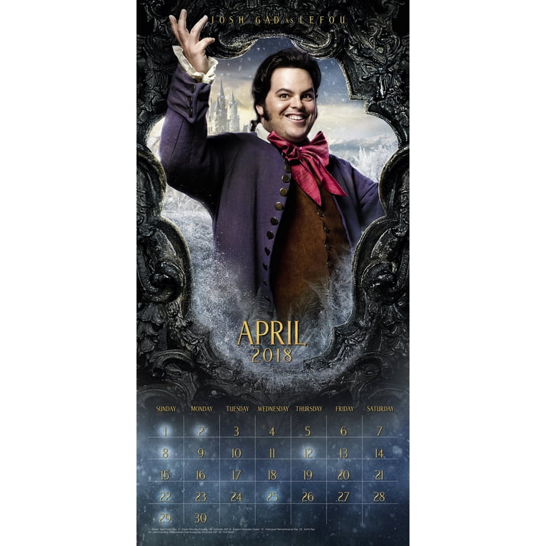 2018 Day Dream Beauty and The Beast Wall Calendar - Walmart.com