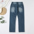 thumbnail image 5 of SZXZYGS Stretch Jeans Men Flower Printing Jeans for Women Pull On Mid Rise Stretch Classic Jeans S 5Xl, 5 of 5