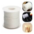 thumbnail image 4 of Rollo de núcleo de mechas de velas de algodón puro trenzado para manualidades de fabricación de velas, fácil de usar. 24 capas 61m, 4 of 9